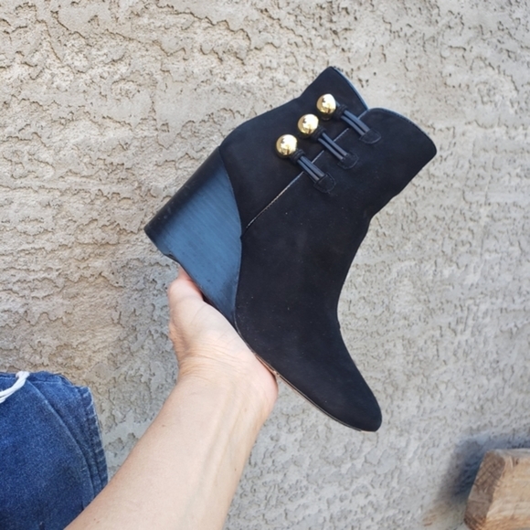 kate spade new york geraldine suede wedge bootie - Picture 2 of 8